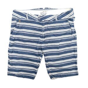 VTG Jet Lag Shorts Men's 38 Clasp Bermuda Casual Sailor Striped Nautical Marine